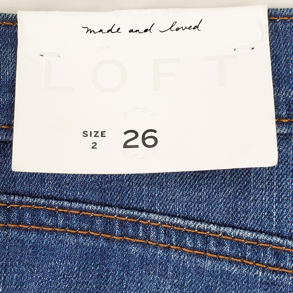 NWT Loft Jean Cut Off Shorts Size 26 - Picture 10 of 11
